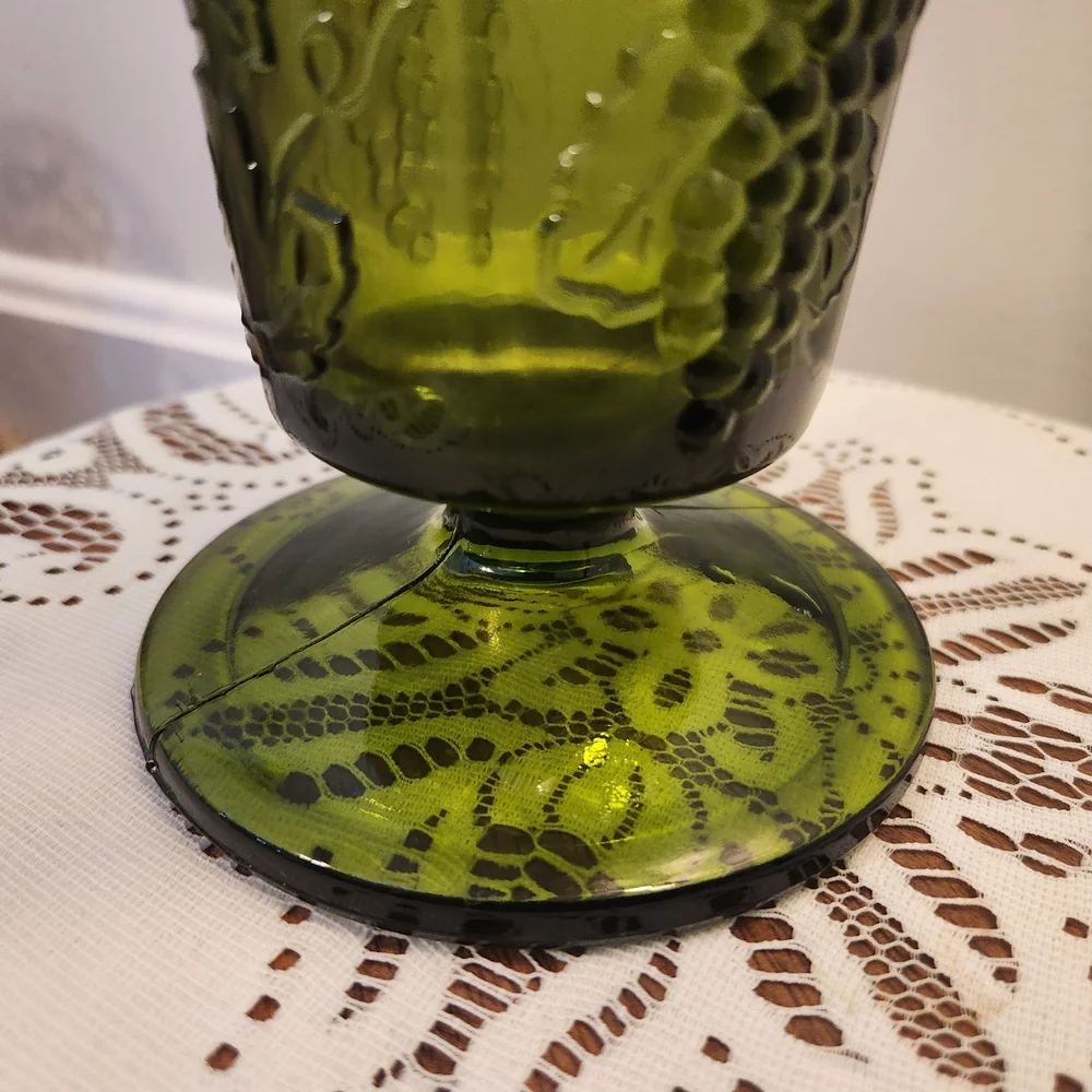 Indiana Glass Avocado Green 9.75